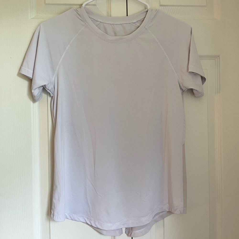 Lululemon Athletica White Short Sleeve Tee